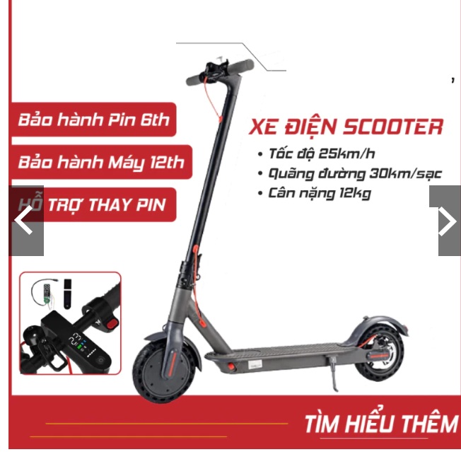  Xe Điện Zi Scooter Gấp Gọn